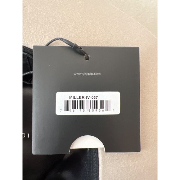 Gigi Pip Fedora Hat Womens Size 57 M Beige - Brown Band 100% Australian Wool NWT - Picture 6 of 16